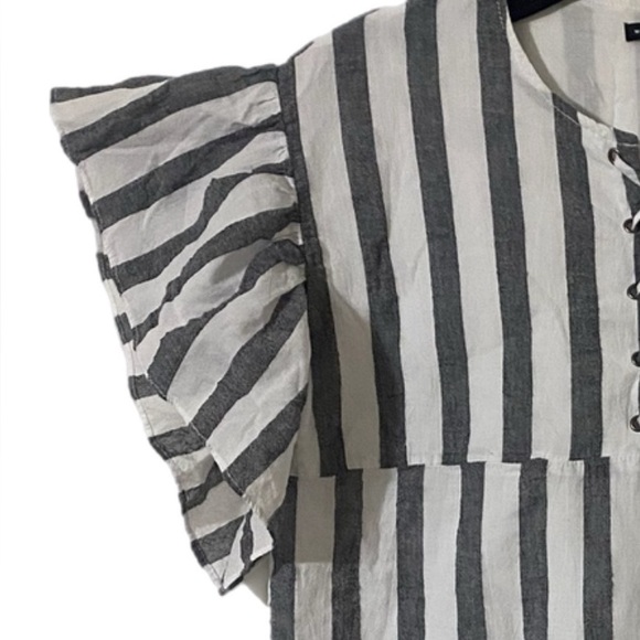 Who What Wear Women’s Ruffled Sleeve Mini Dress Size Large NWOT - Picture 5 of 11